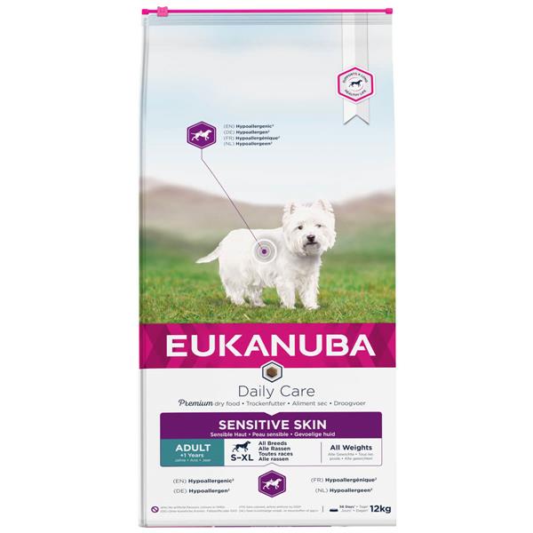 Eukanuba DailyCare Sensitive skin | Hund 12kg